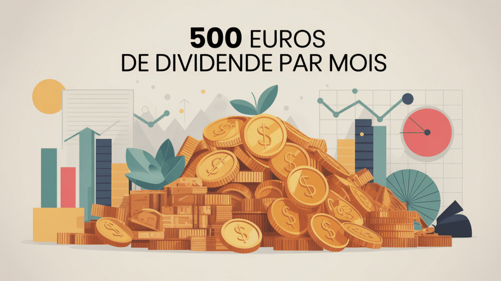 illustration investissement 500 euros de dividende par mois