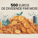 illustration investissement 500 euros de dividende par mois