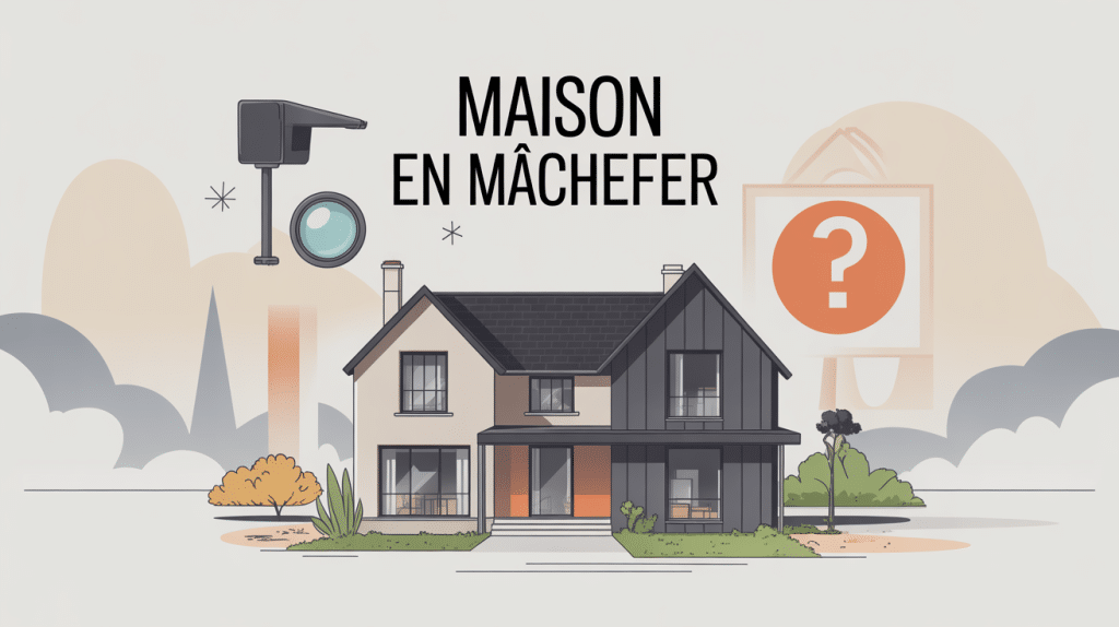 faut il acheter une maison en mâchefer illustration stylisée mur épais