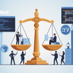 illustration moderne law startup technologie et droit