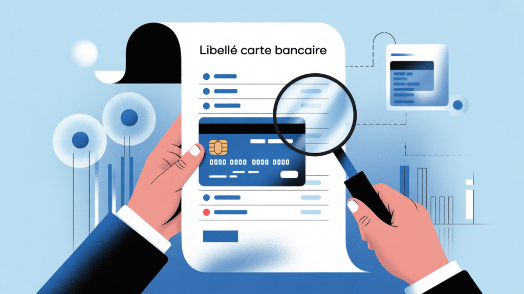 libellé de la carte bancaire exemple sur relevé bancaire