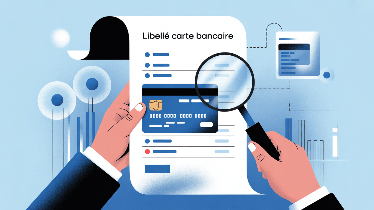 libellé de la carte bancaire exemple sur relevé bancaire