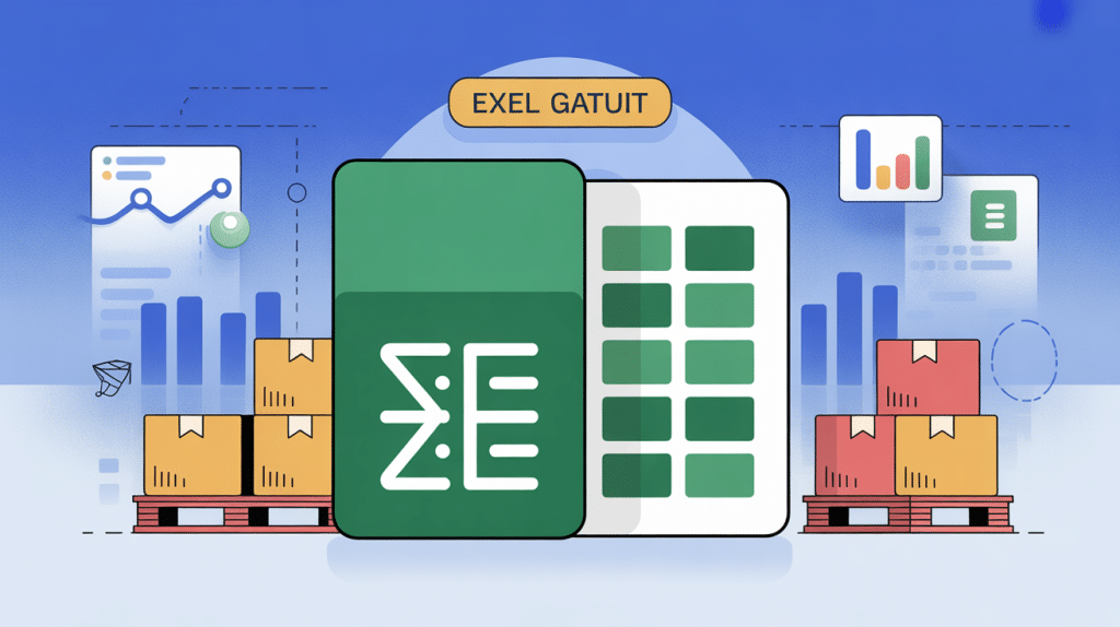 logiciel gestion de stock excel gratuit illustration moderne