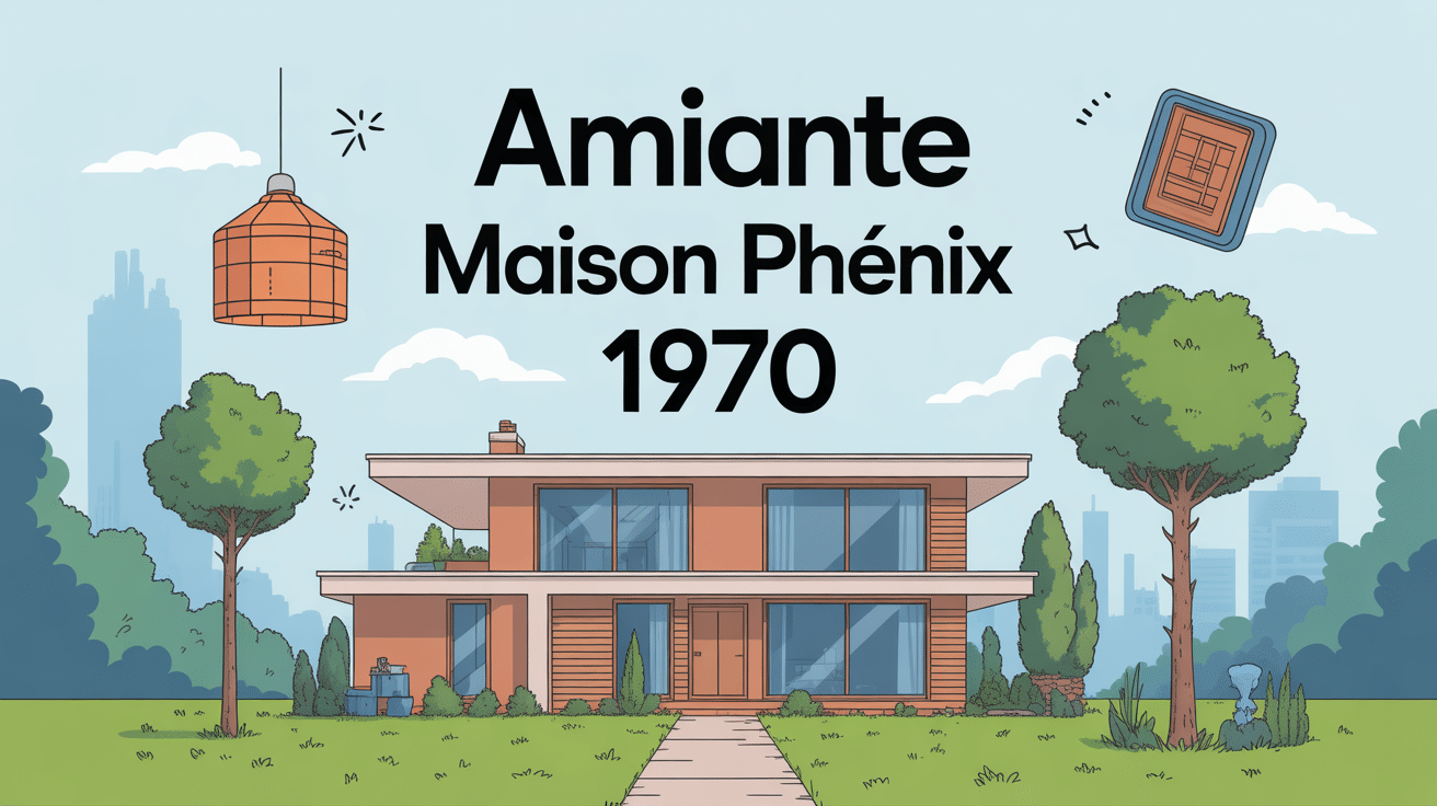 Maison Phenix 1970 amiante illustration diagnostic