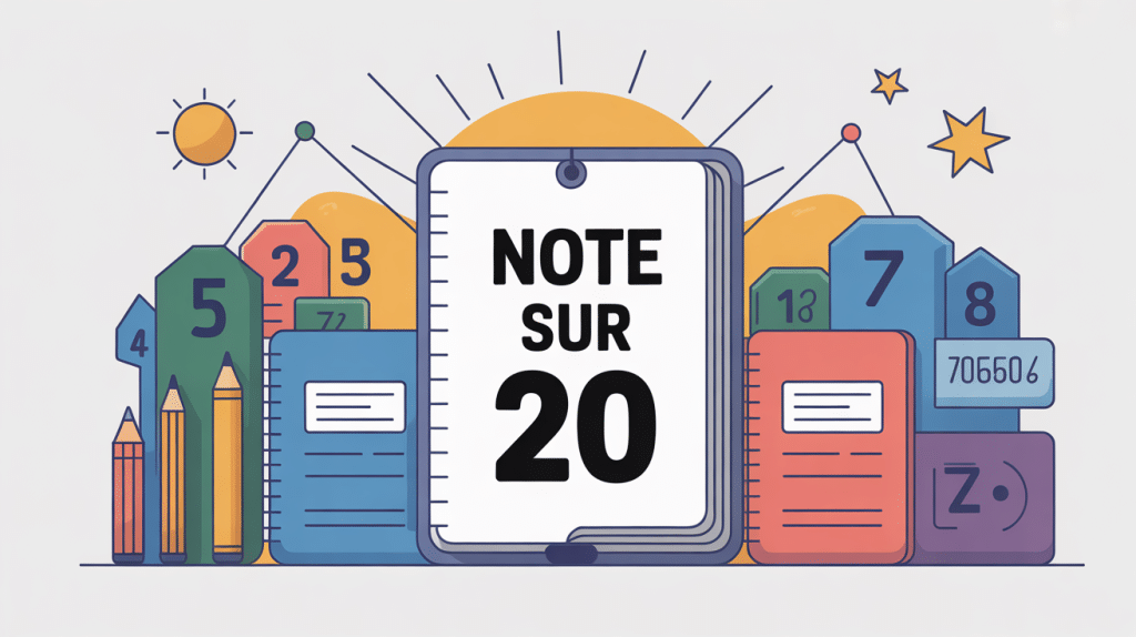 Visuel sur mettre une note sur 20 conversion système scolaire