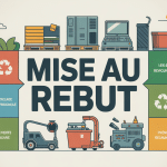 illustration concept mise au rebut entreprise