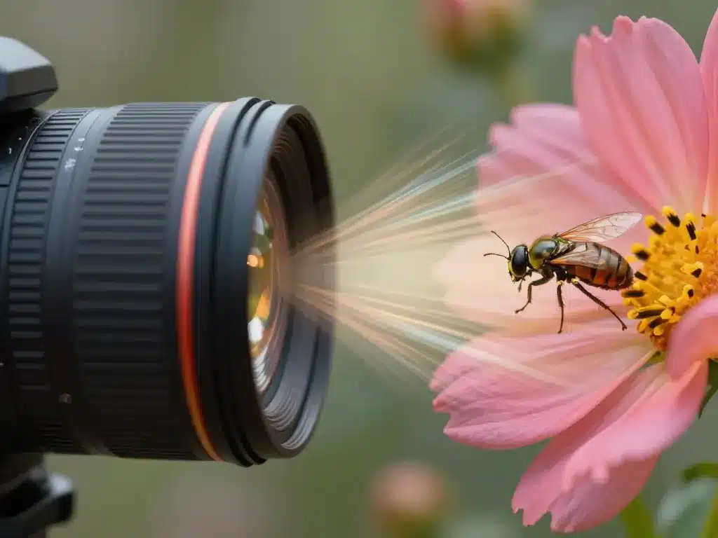 Différence visuelle nikon objectif macro détails fleurs insectes