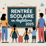 Image rentrée scolaire Angleterre 2024 organisation famille planning