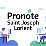 Vue stylisée pronote saint joseph lorient élèves parents ordinateur