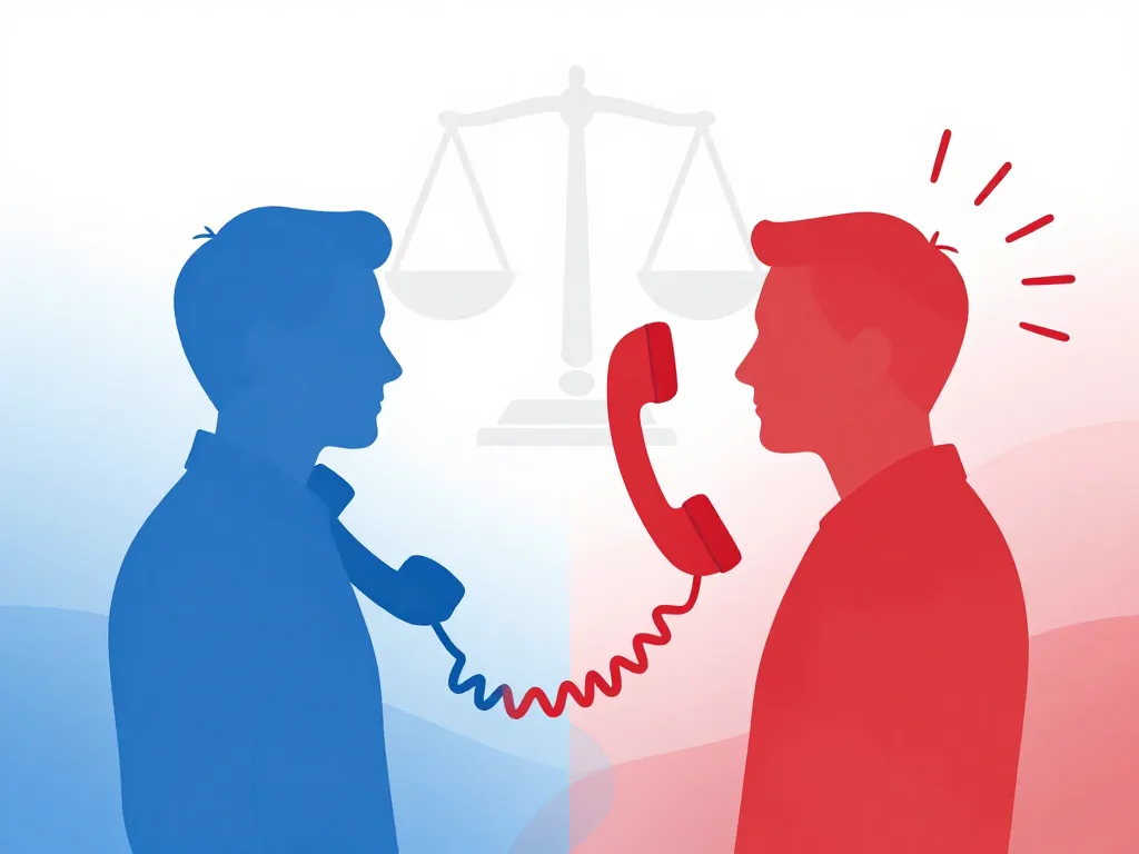 Raccrochage au nez illustration loi et justice