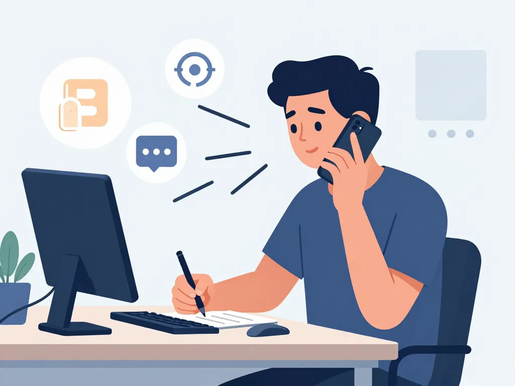 Personne réagit raccrochage au nez prise de notes