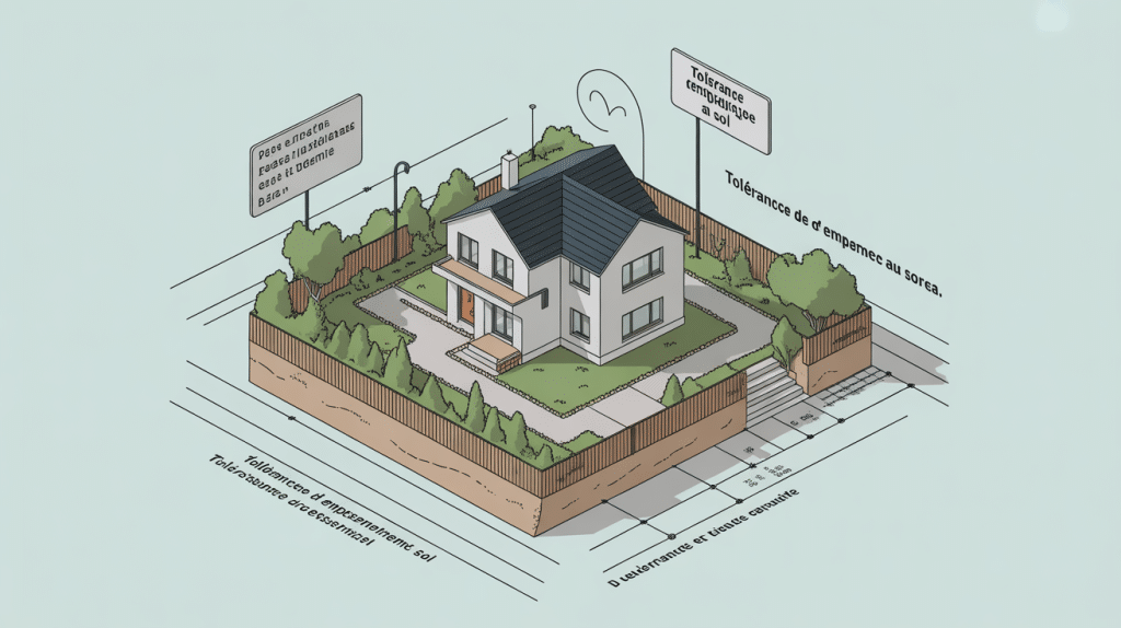 illustration tolérance dépassement emprise au sol urbanisme résidentiel