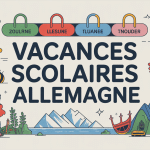 vacances scolaires Allemagne illustration calendrier et régions