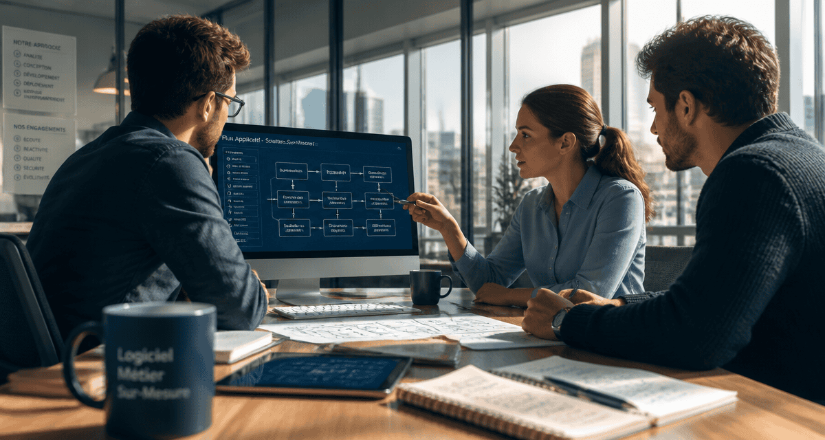 agence développement logiciel métier sur mesure équipe