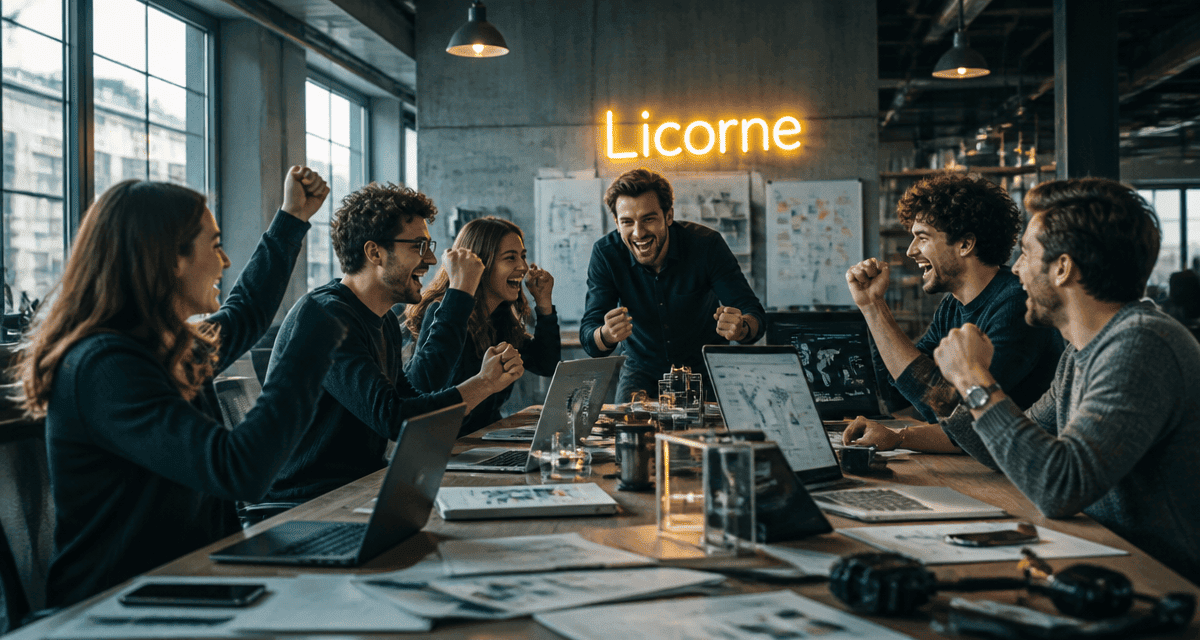 Licorne France équipe startup en open-space