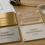 plaques profession libérale laiton plexiglas aluminium pvc