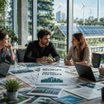 Jeunes en open space secteur porteur