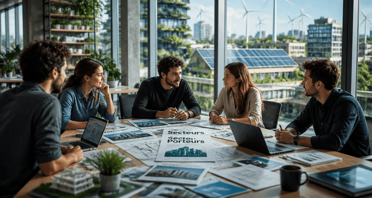 Jeunes en open space secteur porteur