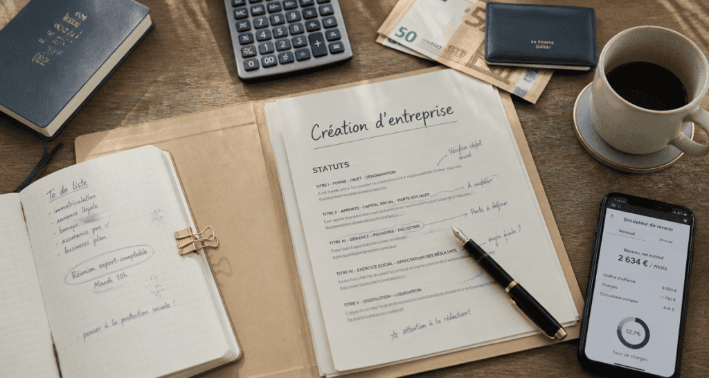 Statuts juridiques création entreprise France