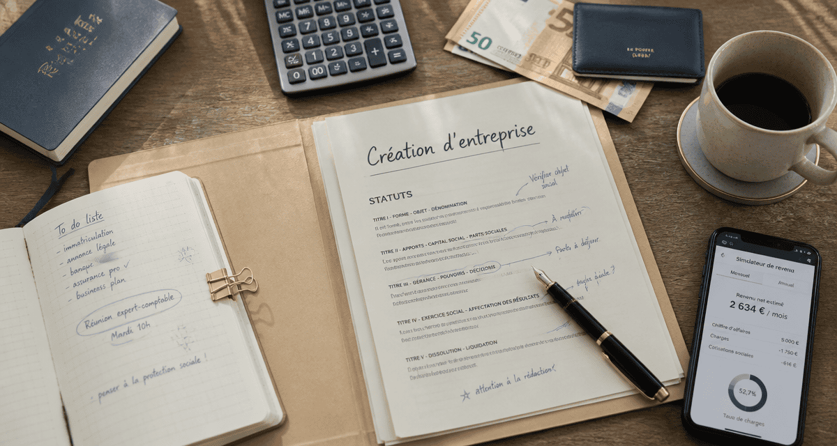 Statuts juridiques création entreprise France
