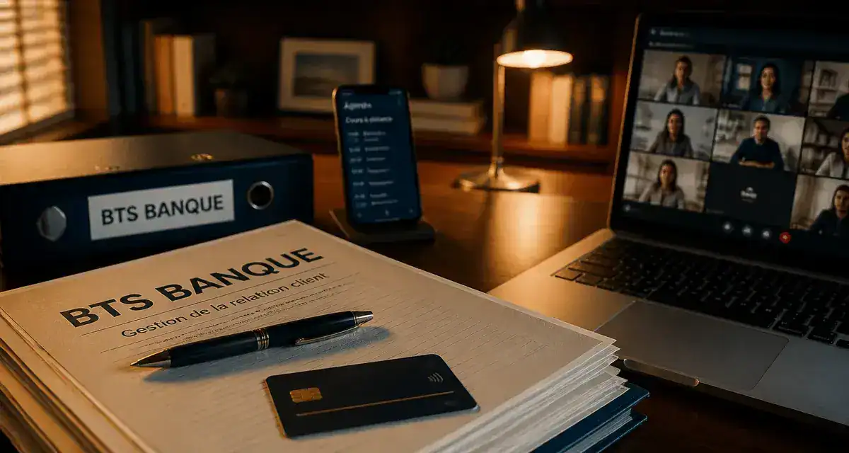 BTS banque a distance : dossiers et visioconférence pour reconversion sans quitter son emploi