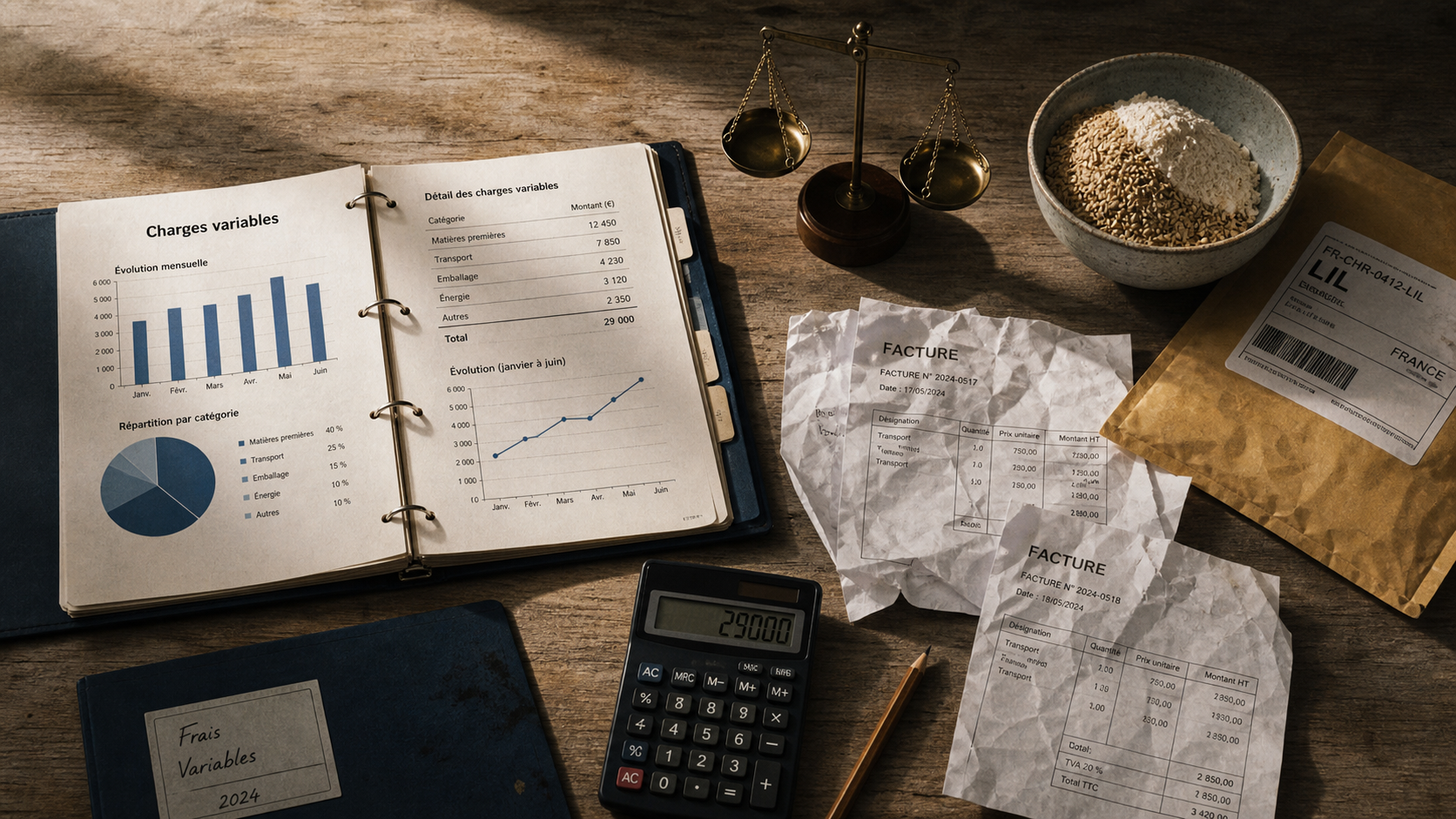 Charges variables exemple : calcul rentabilité et coûts