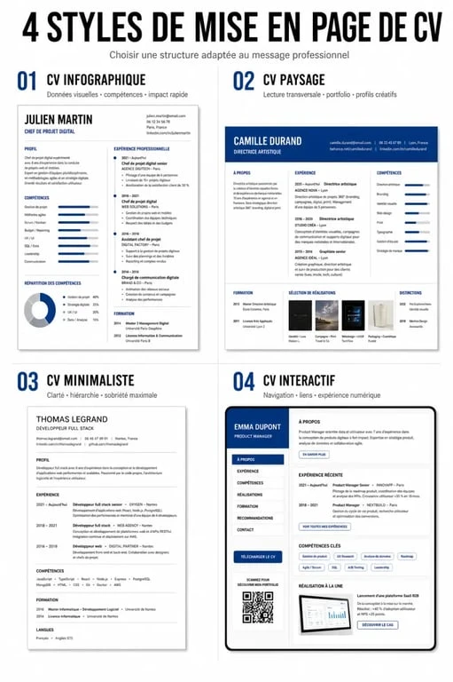Exemples de modèles de CV originaux pour se démarquer lors d'une candidature