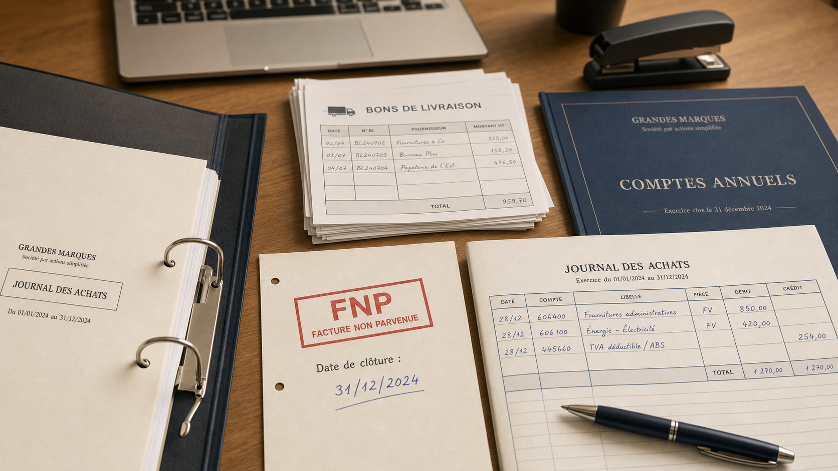 Facture non parvenue comptabilisation pour clôture comptable sans erreur