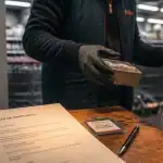 Lettre de motivation équipier polyvalent : document sur comptoir magasin