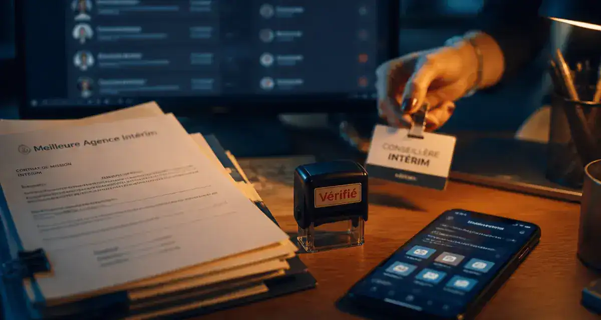 Meilleur agence interim : contrats et planning RH sur smartphone