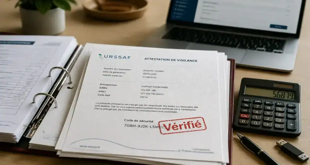 Qu est ce qu une attestation de vigilance : documents URSSAF, seuil 5 000 €, vérification