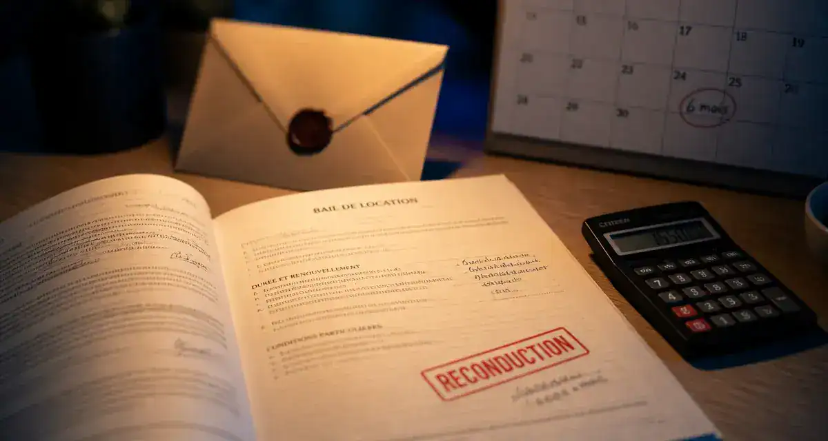 Reconduction tacite bail 3 ans : tampon et calendrier
