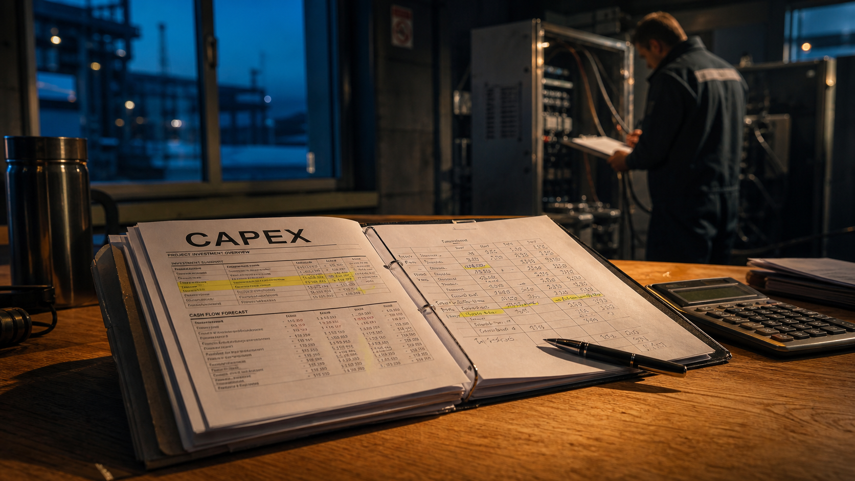 capital expenditure capex : calcul avec dossier CAPEX et calculatrice