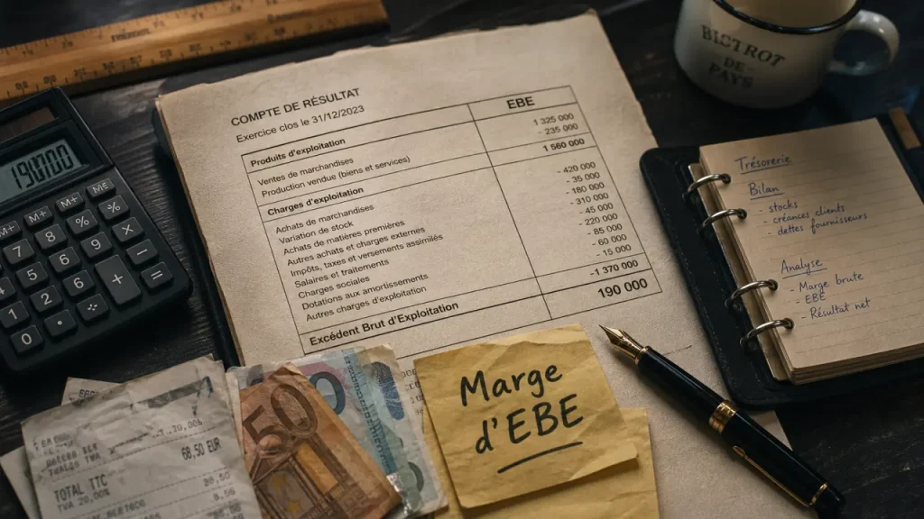 EBE calcul : formule, postes exclus et exemple chiffré