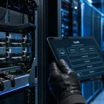 Infrastructure as a service (IaaS) : data center, baies serveurs, schéma