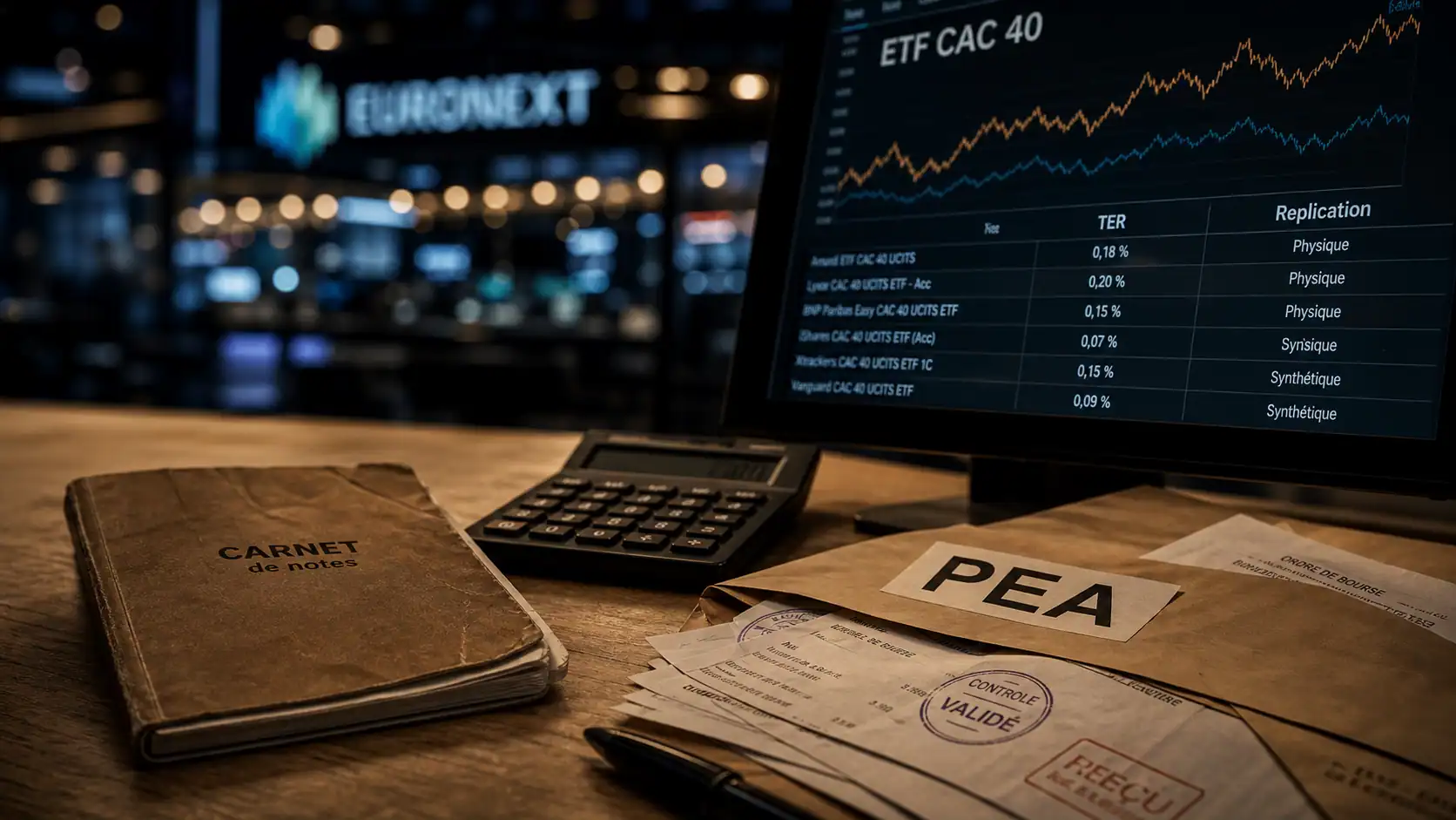 Meilleur etf cac 40 : table, graphique et TER pour choisir un ETF CAC 40 (PEA)