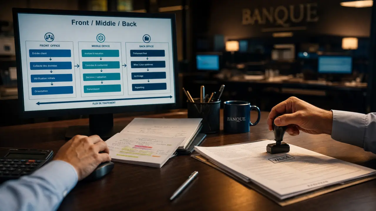 Middle office banque : contrôle des opérations sans freiner le front office