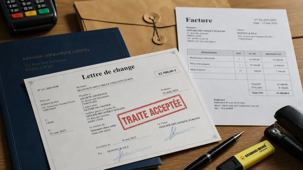 Paiement par traite : échéance, mentions obligatoires et risques d’impayé