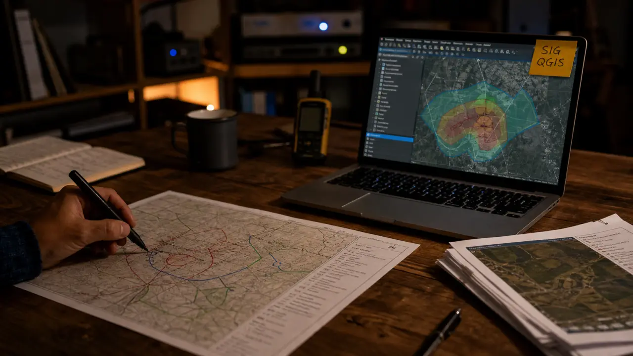 SIG logiciel QGIS ArcGIS MapInfo en bureau SIG