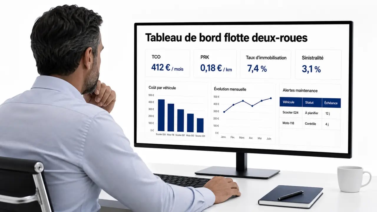 Optimiser la gestion de flotte deux-roues pour les entreprises : tableau de bord KPI et pilotage opérationnel