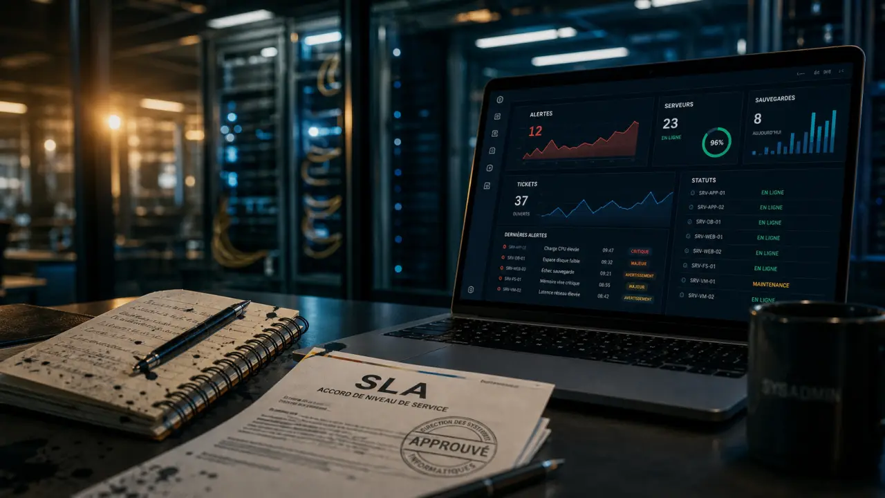 Infogérance informatique PME : SLA et supervision pour éviter pannes et surcoûts
