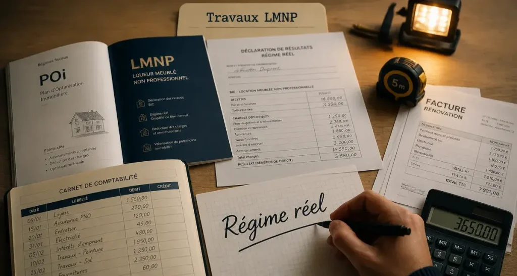 Travaux LMNP avant location : déduction, amortissement et stratégie fiscale