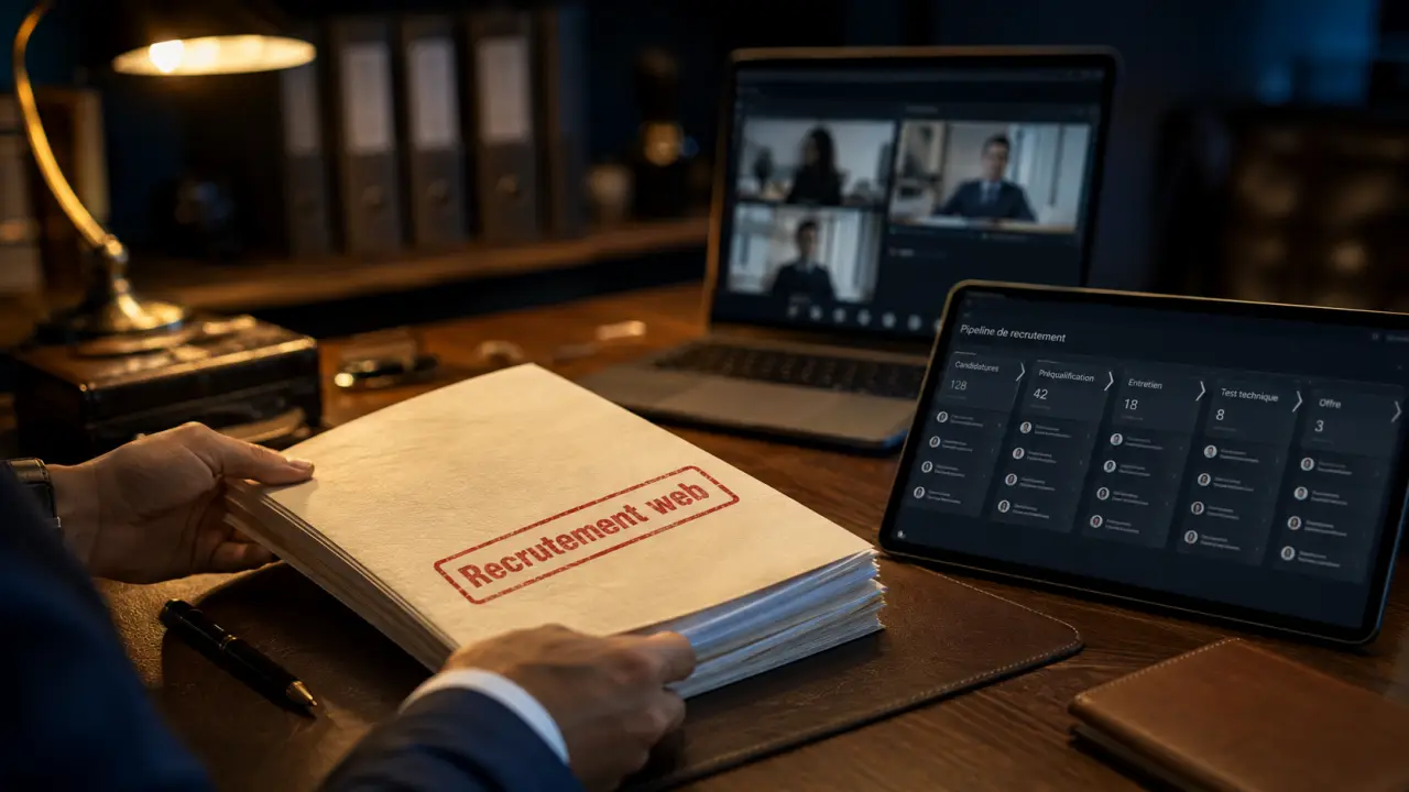 Cabinet recrutement web : dossier « recrutement web » et pipeline qualifié en 5 jours