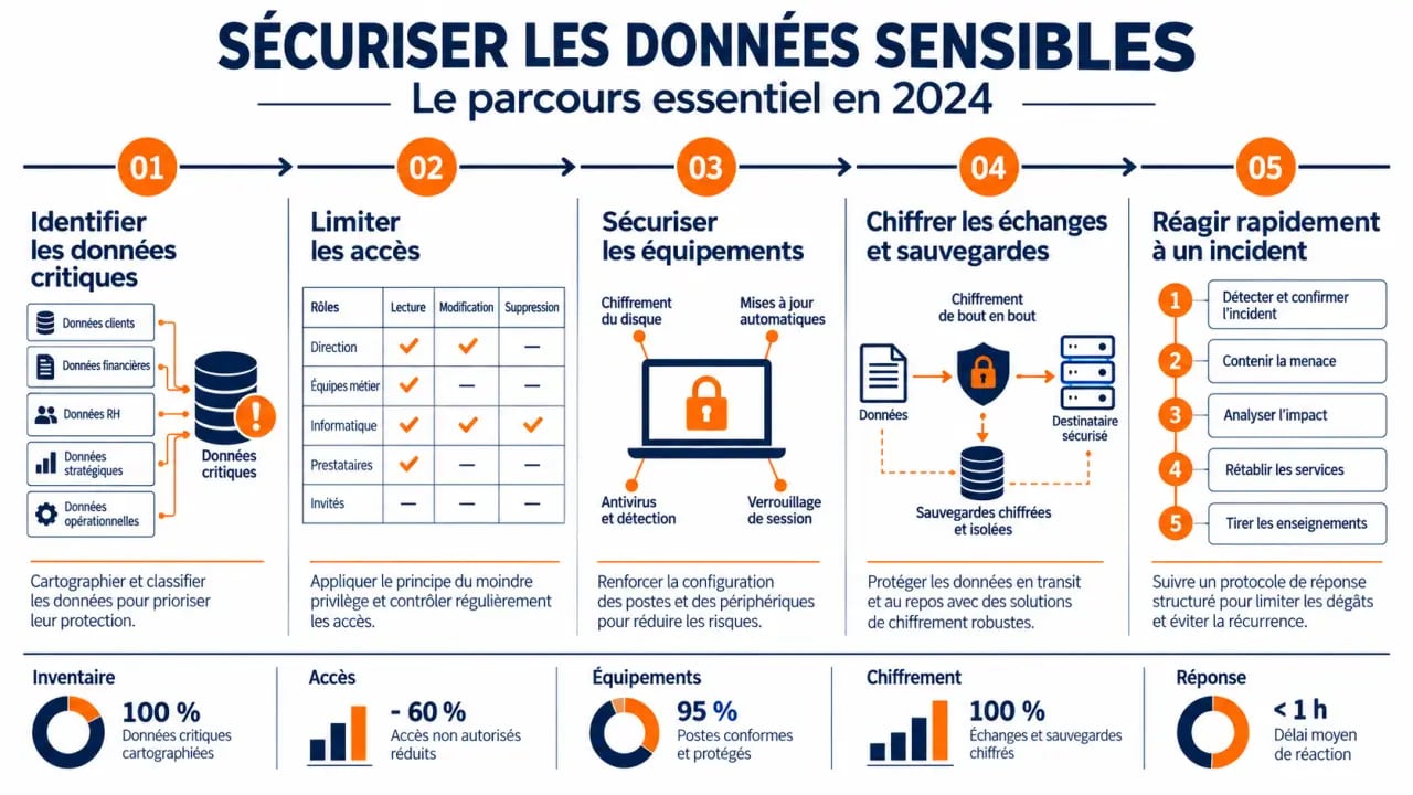 Comment sécuriser les données sensibles de votre entreprise en 2024 : cinq réflexes essentiels