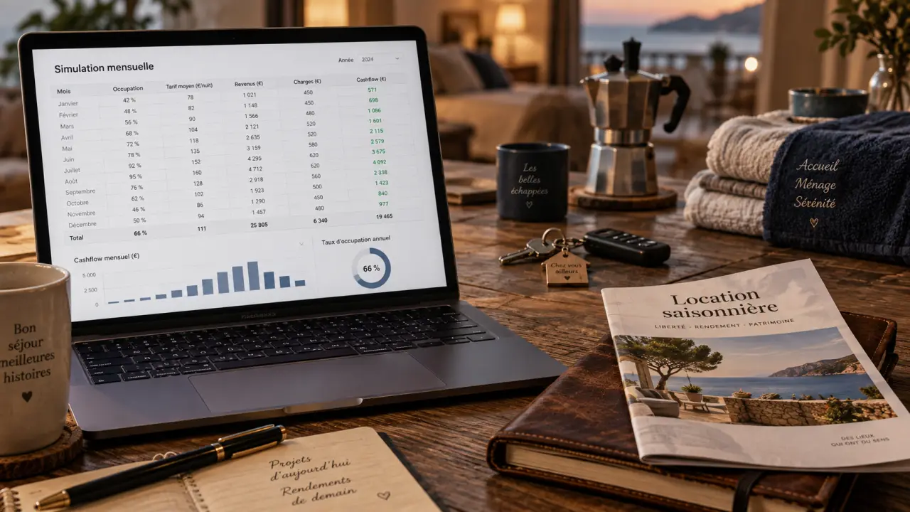 Investir dans le locatif saisonnier : simulation de cashflow et marché local, prix plancher