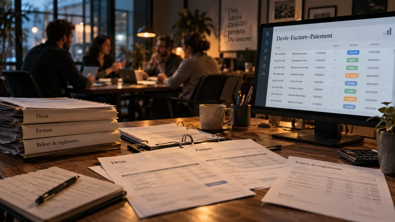 Solution PME : devis, facture et paiement au pilotage