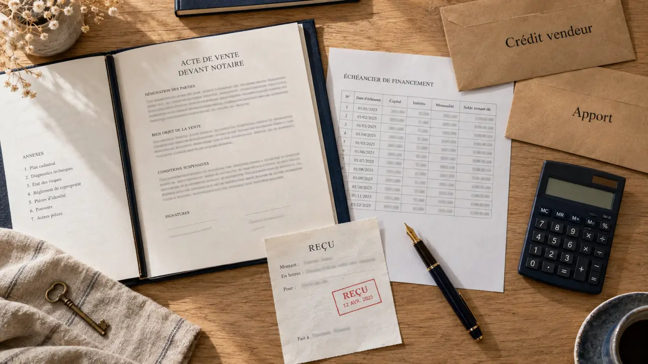 Crédit vendeur immobilier : garanties de paiement et échéancier