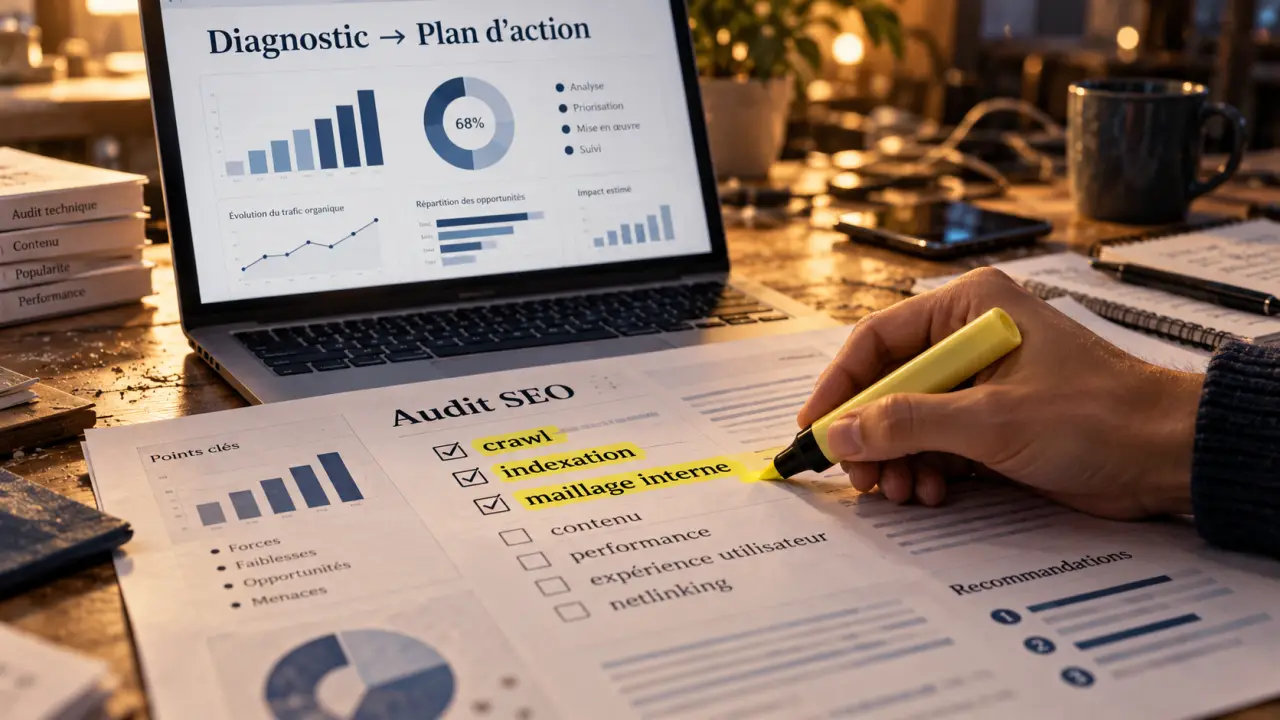 Formation référencement naturel : diagnostic SEO et plan d’action