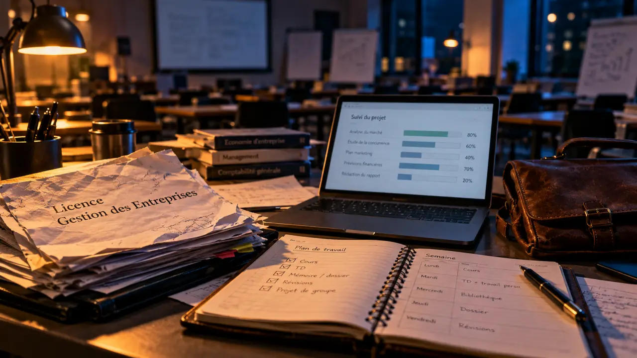 Licence gestion entreprise : bureau universitaire et parcours mention, stage, alternance